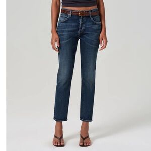 Citizens Of Humanity Dark Blue Straight Leg Jeans